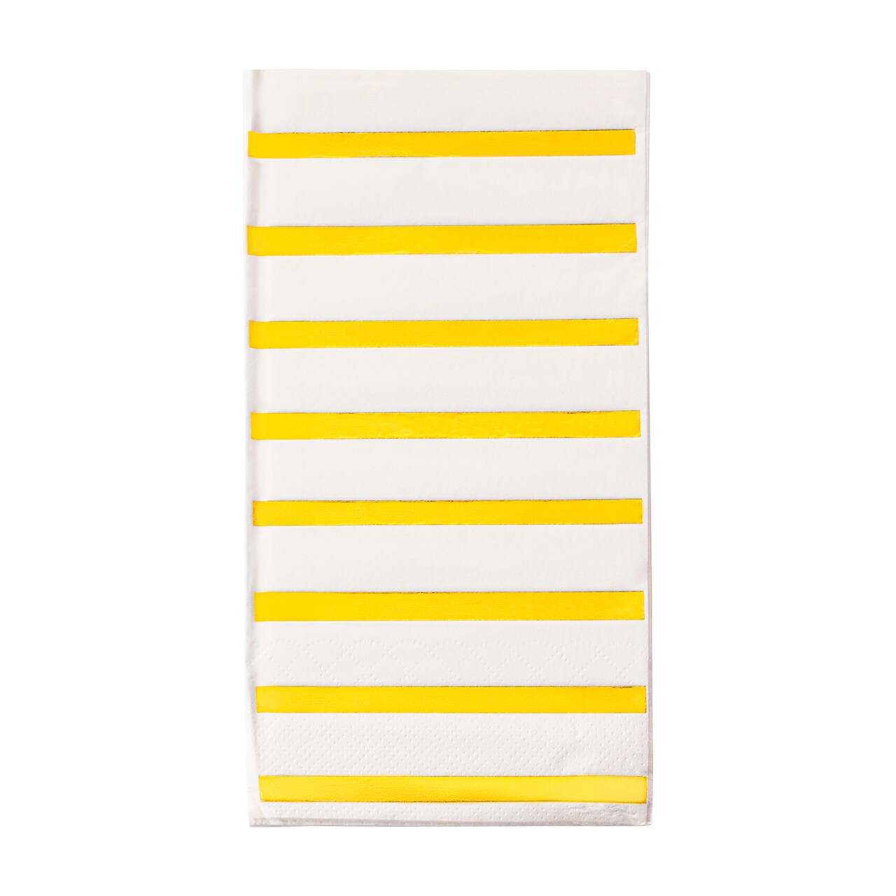 Durable White with Gold Stripes Paper Dinner Napkins (600 Napkins)